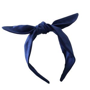 Brand New Handmade Solid Color Top Knotted Headband, Blue Top Knotted Headband